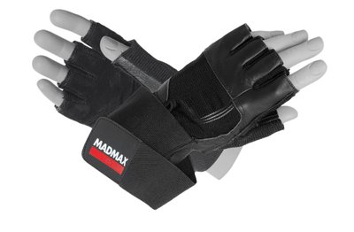Рукавички для фітнесу MadMax MFG-269 Professional Exclusive Black L 1925076156 фото