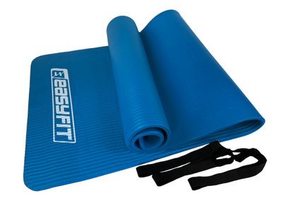 Килимок для фітнесу та йоги EasyFit NBR 10 мм Синій 1095 фото