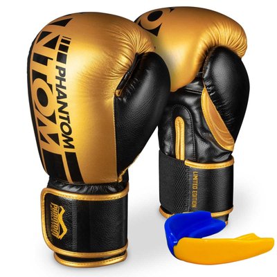 Боксерські рукавиці Phantom APEX Elastic Gold 12 унцій (капа в подарунок) 1881264544 фото