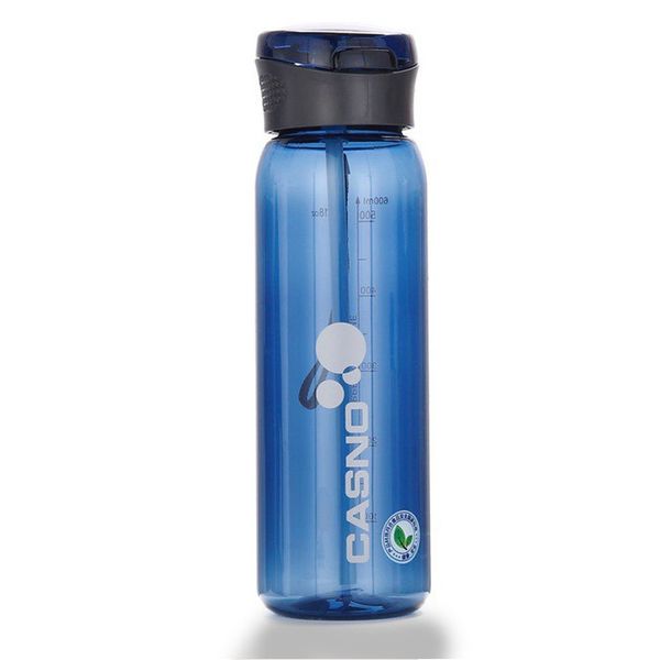 Пляшка для води CASNO 600 мл KXN-1211 Синя з соломинкою 1233934360 фото