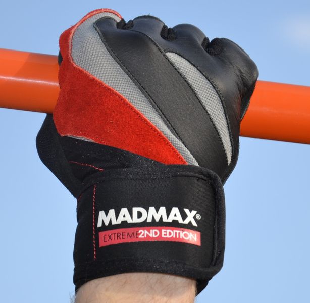 Рукавички для фітнесу MadMax MFG-568 Extreme 2nd edition Black/Red XL 1925076170 фото