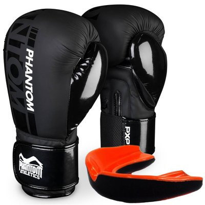 Боксерські рукавиці Phantom APEX Speed Black 12 унцій (капа в подарунок) 1882102376 фото