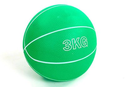Медбол EasyFit RB 3 кг (медичний м'яч-слембол без відскоку) 1652 фото