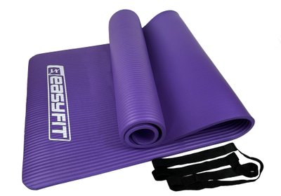 Килимок для фітнесу та йоги EasyFit NBR 10 мм Фіолетовий 1099 фото