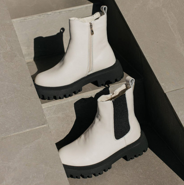 Челсі Alltrek Black White З ХУТРОМ