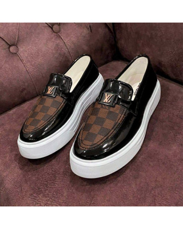 Мокасини Lui Classic Patent Leather Black White