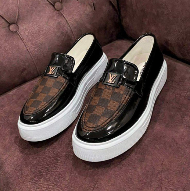 Мокасини Lui Classic Patent Leather Black White