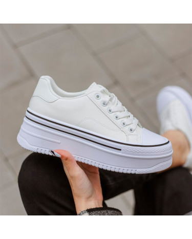 Кеди Simplemove Platform Leather White